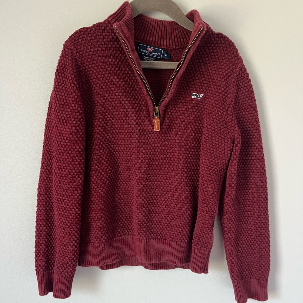 Vineyard Vines Kids Maroon Sweater